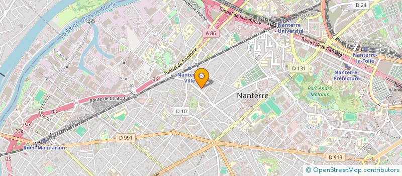 localisation de l'entreprise GIP MAISON DEP PERSONNES HANDICAPEES à NANTERRE