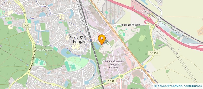 localisation de l'entreprise GIP MAISON DEP PERSONNES HANDICAPEES à SAVIGNY-LE-TEMPLE