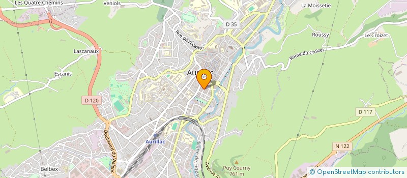 localisation de l'entreprise GIP MAISON DEP PERSONNES HANDICAPEES à AURILLAC