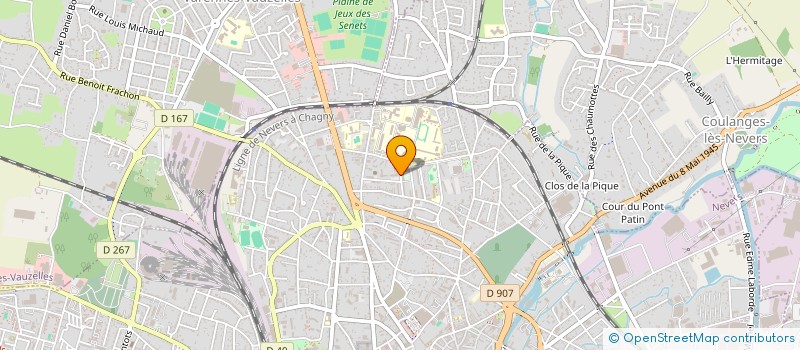 localisation de l'entreprise GIP MAISON DEP PERSONNES HANDICAPEES à NEVERS