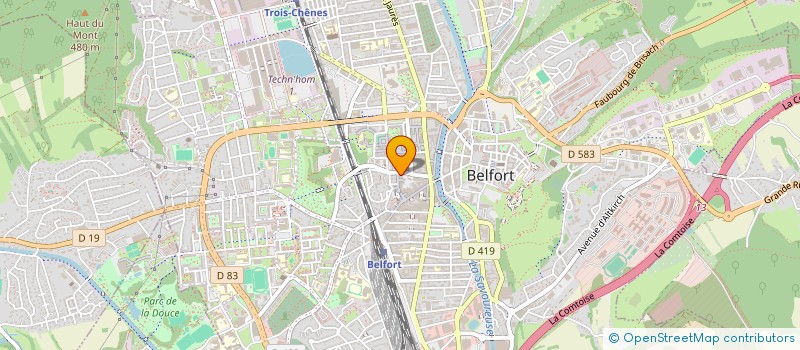localisation de l'entreprise GIP MAISON DEP PERSONNES HANDICAPEES à BELFORT