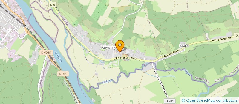 localisation de l'entreprise GIP MAISON DU TOURISME DE NORMANDIE-GIVERNY à GIVERNY