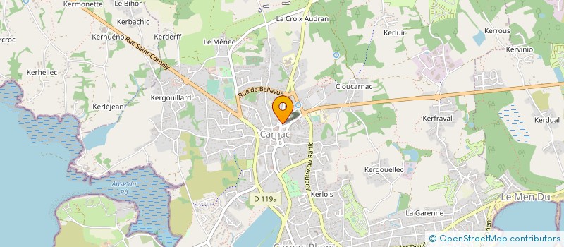 localisation de l'entreprise GIP MEMOIRE DES PIERRES MEGALITHES DU MORBIHAN à CARNAC