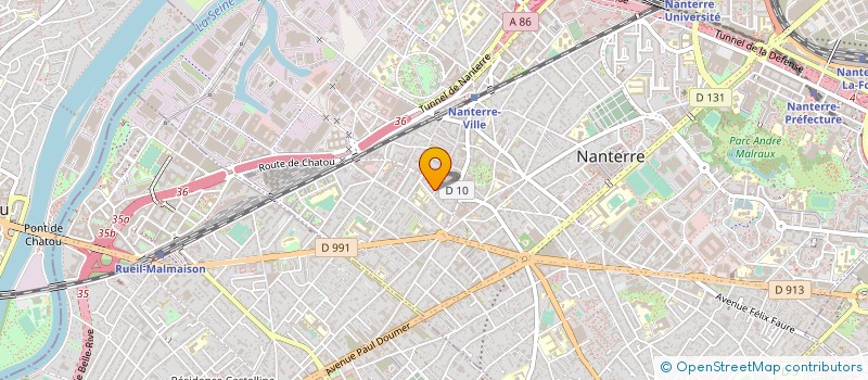 localisation de l'entreprise GIP MILONA MISSION LOCALE DE NANTERRE à NANTERRE