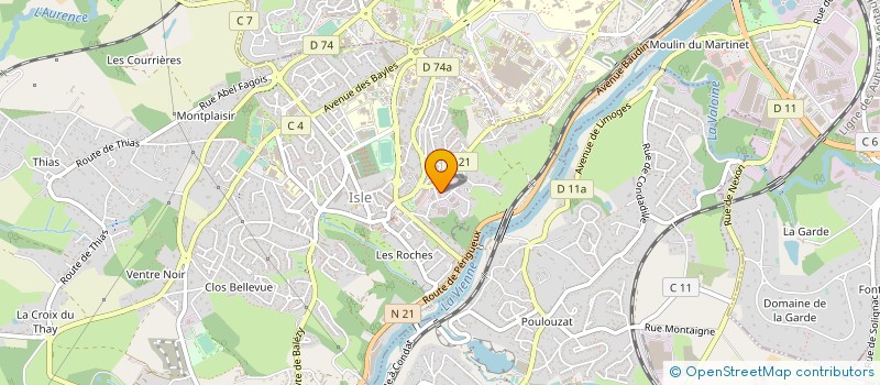 localisation de l'entreprise GIP OKANTIS à LIMOGES
