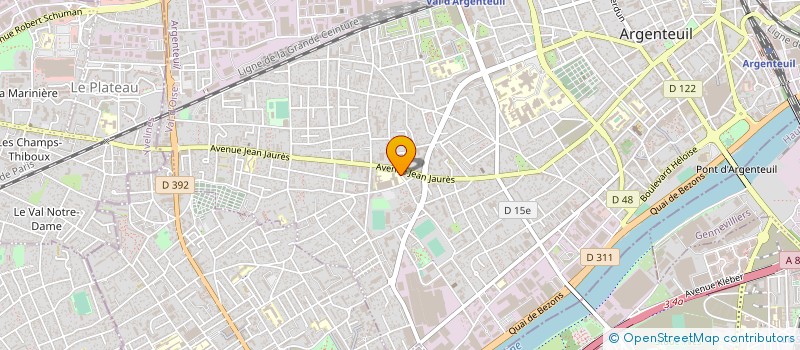 localisation de l'entreprise GIP OPTIMISATION DES PROCESSUS DE PRODUCTION 95 à ARGENTEUIL