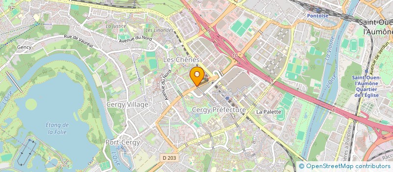 localisation de l'entreprise GIP PACRRET à CERGY