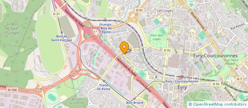 localisation de l'entreprise GIP POUR LA MISE EN OEUVRE DE LA STRATEGIE D'ACTION EDUCATIVE DE COURCOURONNES à EVRY-COURCOURONNES