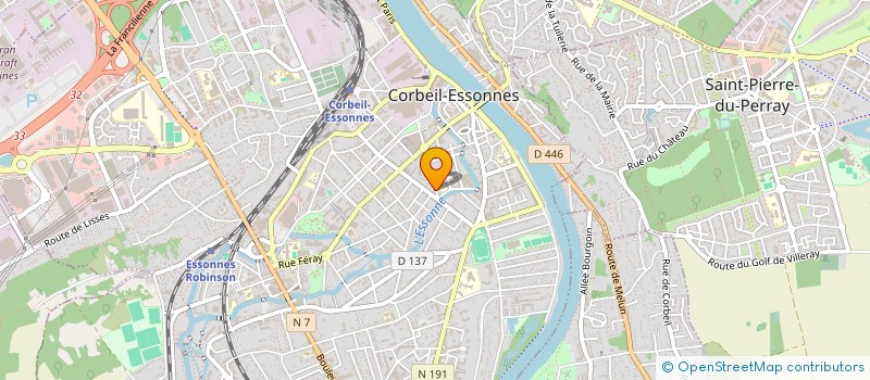 localisation de l'entreprise GIP RENOUVELLEMENT URBAIN DES QUARTIERS SEINE ESSONNE à CORBEIL-ESSONNES