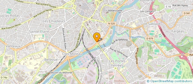 localisation de l'entreprise GIP RESEAU QUALITE SANITAIRE ET SOCIAL à LIMOGES