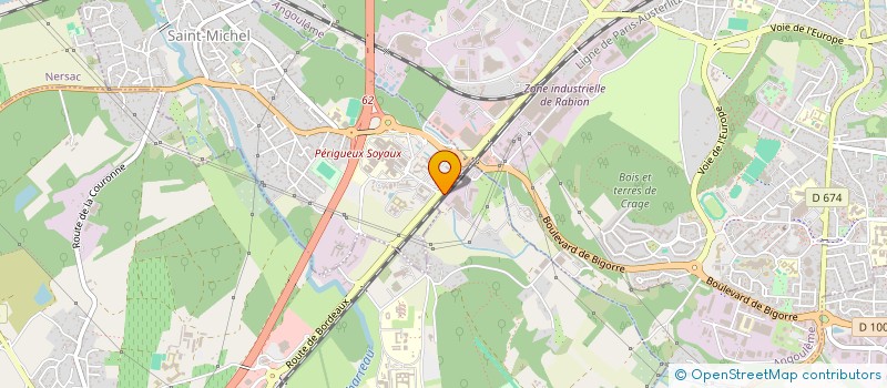 localisation de l'entreprise GIP RESTAURATION DE L'ANGOUMOIS SANTE-SOCIAL à SAINT-MICHEL