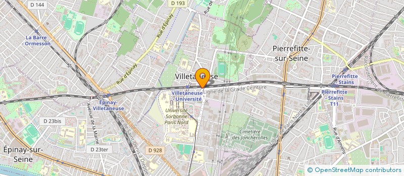 localisation de l'entreprise GIP THERAPEUTIQUES SUBSTITUTIVES à VILLETANEUSE