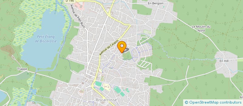 localisation de l'entreprise GIPA (GROUPTS D INTERETS POUR L AVENIR)  BISCARROSSE