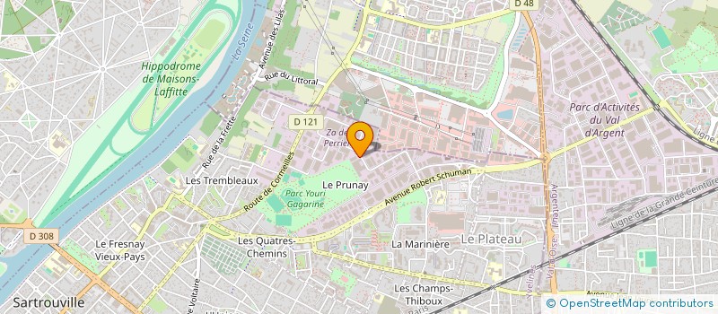 localisation de l'entreprise GIPAK  SARTROUVILLE