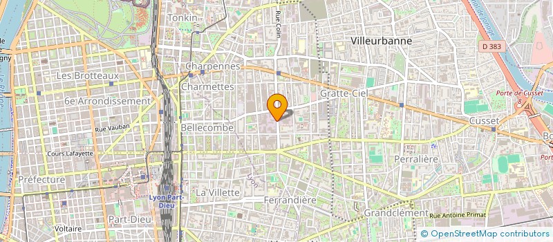 localisation de l'entreprise GIPAL FORMATION  VILLEURBANNE