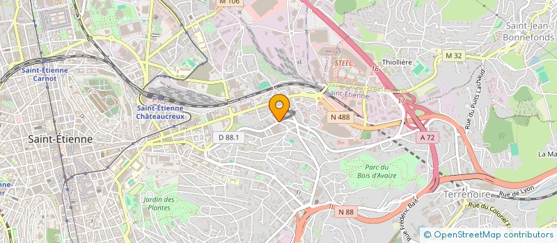 localisation de l'entreprise GIPE AUTO à SAINT-ETIENNE