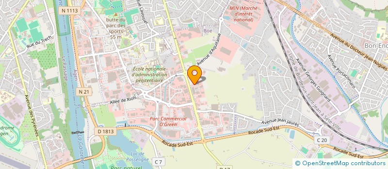 localisation de l'entreprise GIPHAR AGENET  BOE