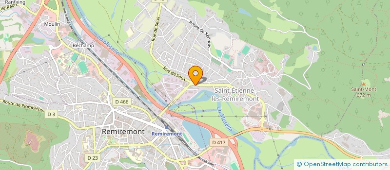 localisation de l'entreprise GIPHAR VOSGES à SAINT-ETIENNE-LES-REMIREMONT