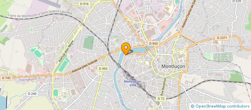 localisation de l'entreprise GIPI à MONTLUCON