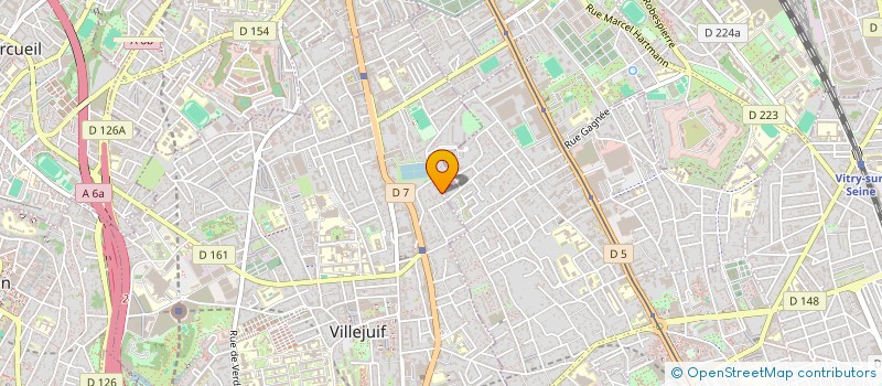 localisation de l'entreprise GIPI à VILLEJUIF