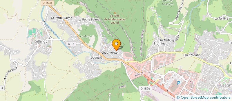 localisation de l'entreprise GIPS 74 - GROUPE D'INTERVENTION ET DE PREMIERS SECOURS  SILLINGY