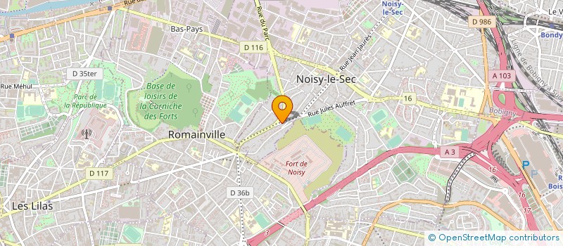 localisation de l'entreprise GIPSA à NOISY-LE-SEC
