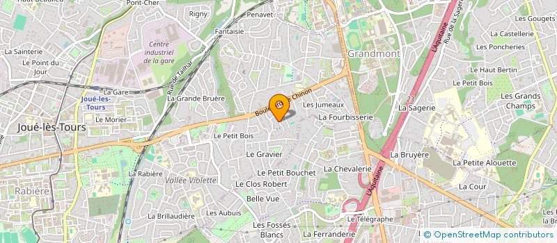 localisation de l'entreprise GIPSY à JOUE-LES-TOURS