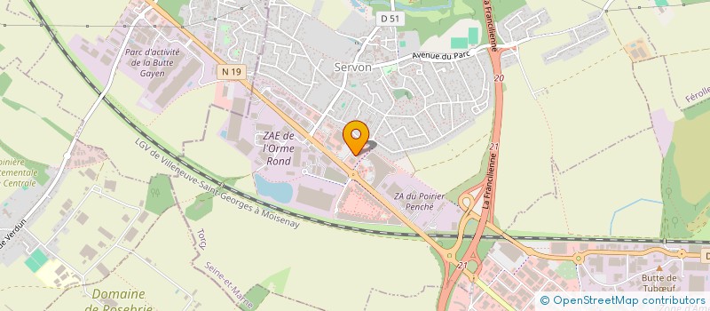 localisation de l'entreprise GIPSY à SERVON