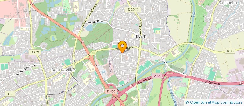 localisation de l'entreprise GIRAF'SARL  ILLZACH