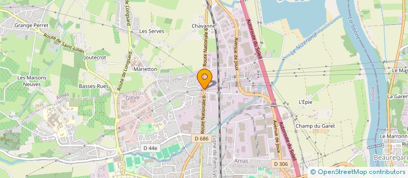 localisation de l'entreprise GIRAFE  ARNAS