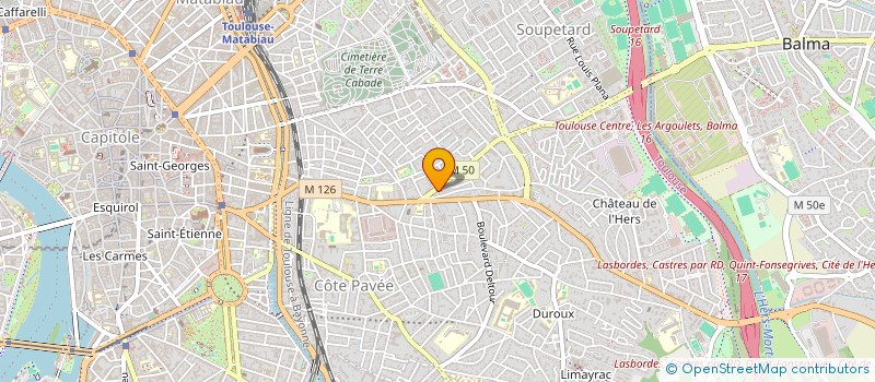 localisation de l'entreprise GIRAFE à TOULOUSE