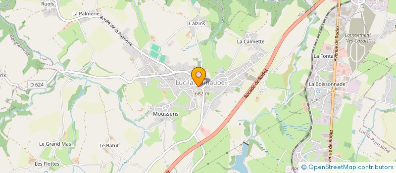 localisation de l'entreprise GIRALDI  LUC-LA-PRIMAUBE