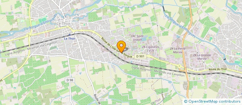 localisation de l'entreprise GIRAPHOTON COMPOSANTS  LE THOR