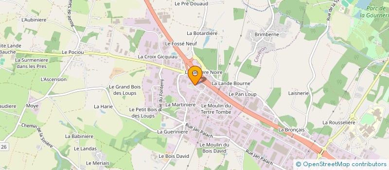 localisation de l'entreprise GIRARD à COUERON
