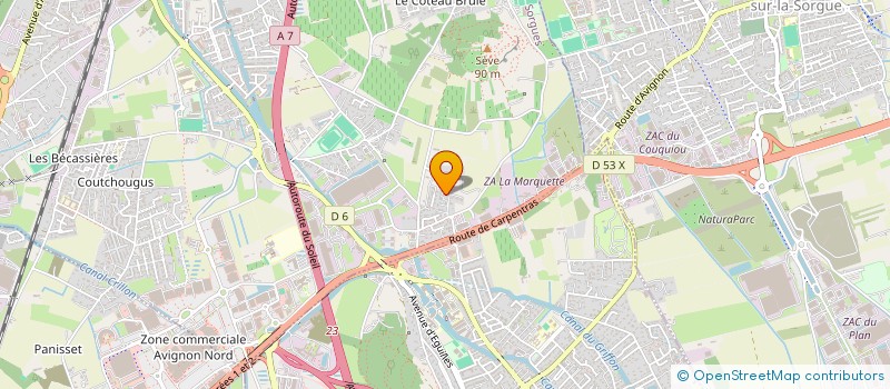 localisation de l'entreprise GIRARD  SORGUES