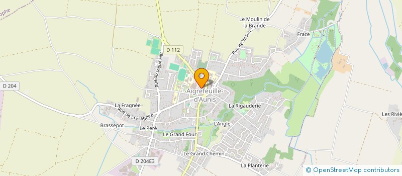 localisation de l'entreprise GIRARD à AIGREFEUILLE-D'AUNIS