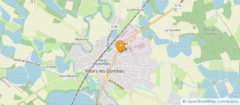 localisation de l'entreprise GIRARD à VILLARS-LES-DOMBES