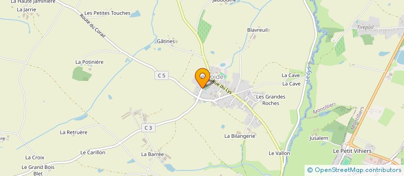localisation de l'entreprise GIRARD à LYS-HAUT-LAYON