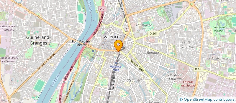 localisation de l'entreprise GIRARD à VALENCE