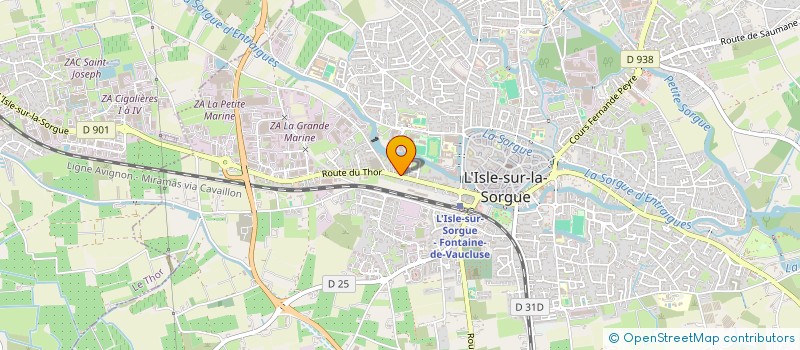 localisation de l'entreprise GIRARD A ET DOMENGET  L ISLE SUR LA SORGUE