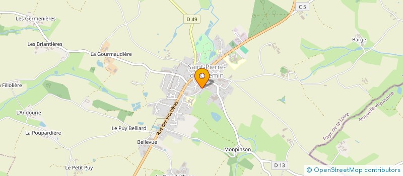 localisation de l'entreprise GIRARD AMG  SAINT-PIERRE-DU-CHEMIN