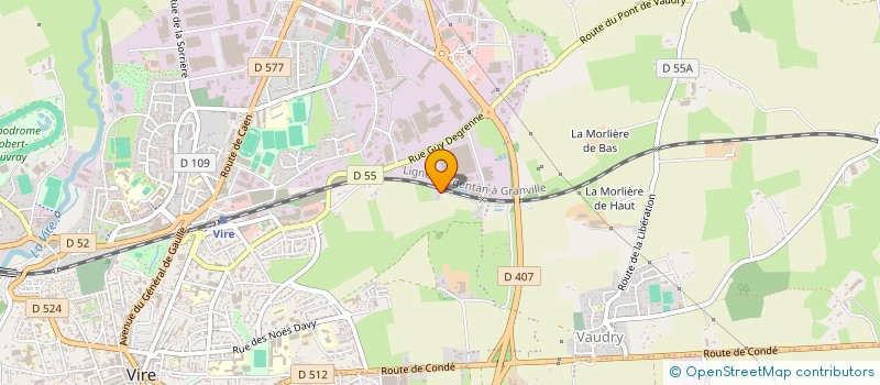 localisation de l'entreprise GIRARD-COLLET  VIRE NORMANDIE