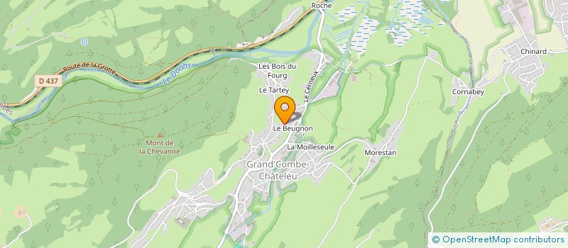 localisation de l'entreprise GIRARD DES CORDIERS  GRAND'COMBE-CHATELEU