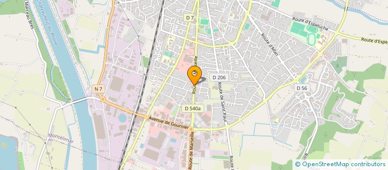localisation de l'entreprise GIRARD DIFFUSION à MONTELIMAR