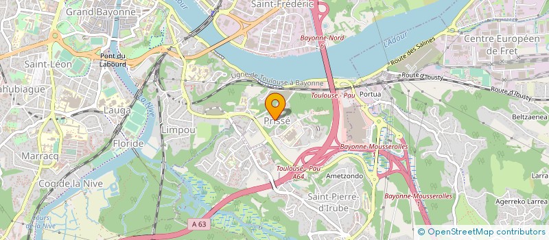 localisation de l'entreprise GIRARD ELECTRICITE à BAYONNE