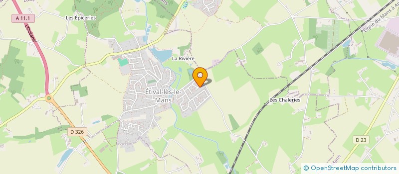 localisation de l'entreprise GIRARD-FRESNEL IMMOBILIER  ETIVAL-LES-LE-MANS