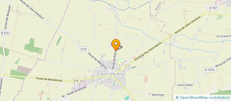 localisation de l'entreprise GIRARD M. FRERES  CLEON-D'ANDRAN