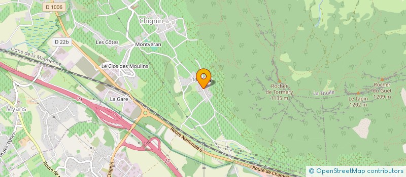 localisation de l'entreprise GIRARD-MADOUX ET COMPAGNIE  CHIGNIN