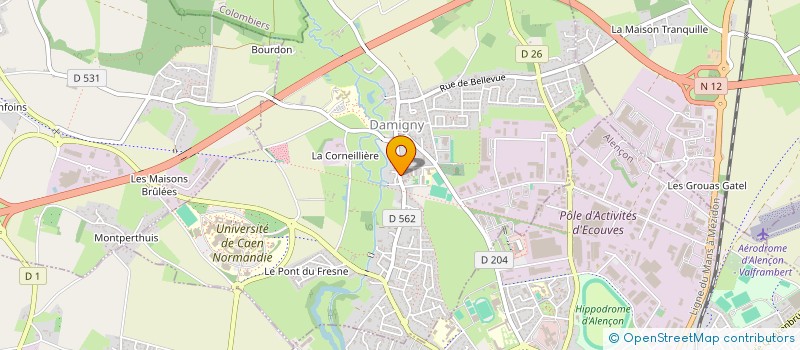 localisation de l'entreprise GIRARD MENAGER à DAMIGNY