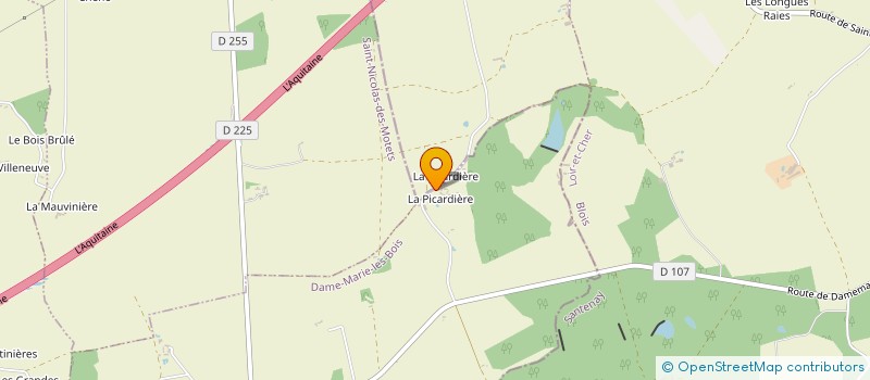 localisation de l'entreprise GIRARD PAYSAGE  SAINT-NICOLAS-DES-MOTETS